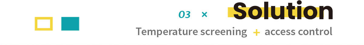 Solution - Temperature screening + access control